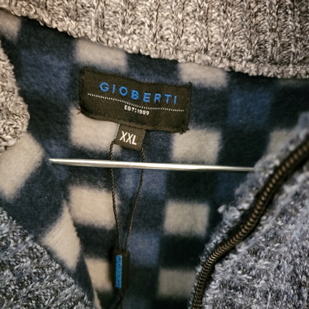 Gioberti Wool and faux suede sweater - Picture 4 of 5